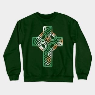 CELTIC SYMBOLS UNVEIL: ANCIENT MAGIC IN IRISH COLORS Crewneck Sweatshirt